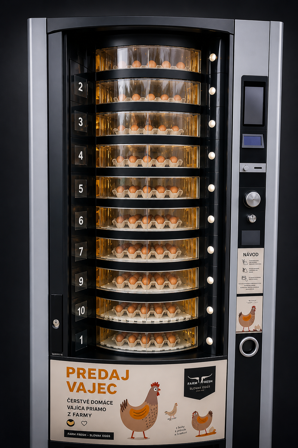 Predajný automat vajec — FUN Malá Ida